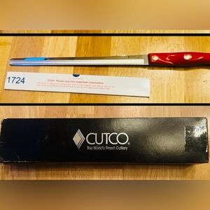 Cutco Red Handled #1724 Serrated Knife 🔪